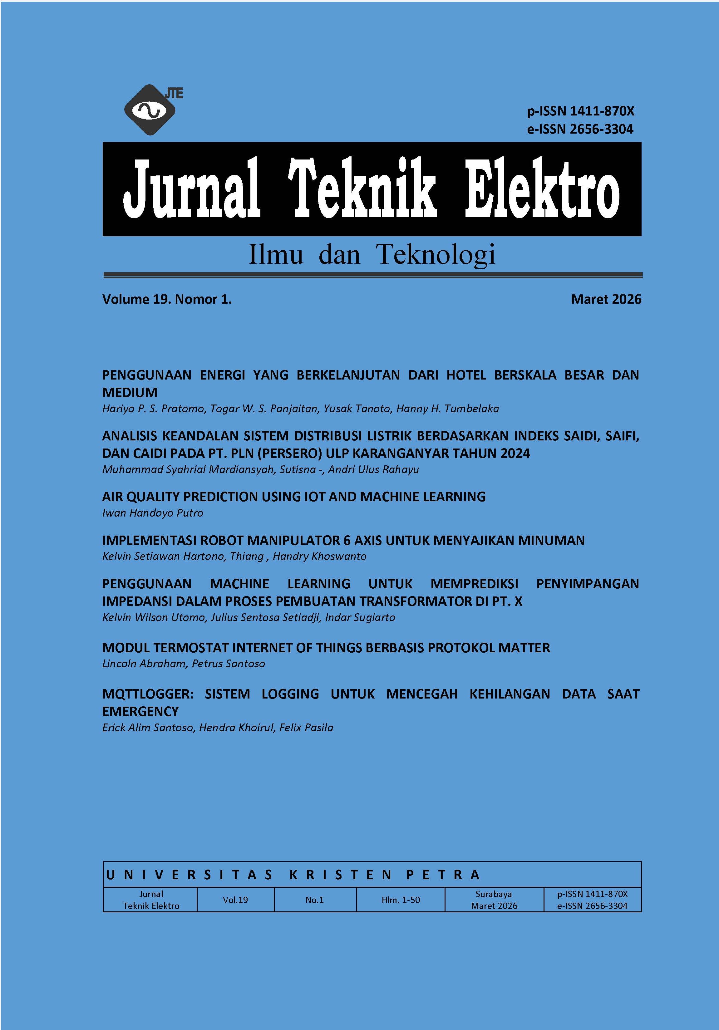 					View Vol. 19 No. 1 (2026): Maret 2026
				
